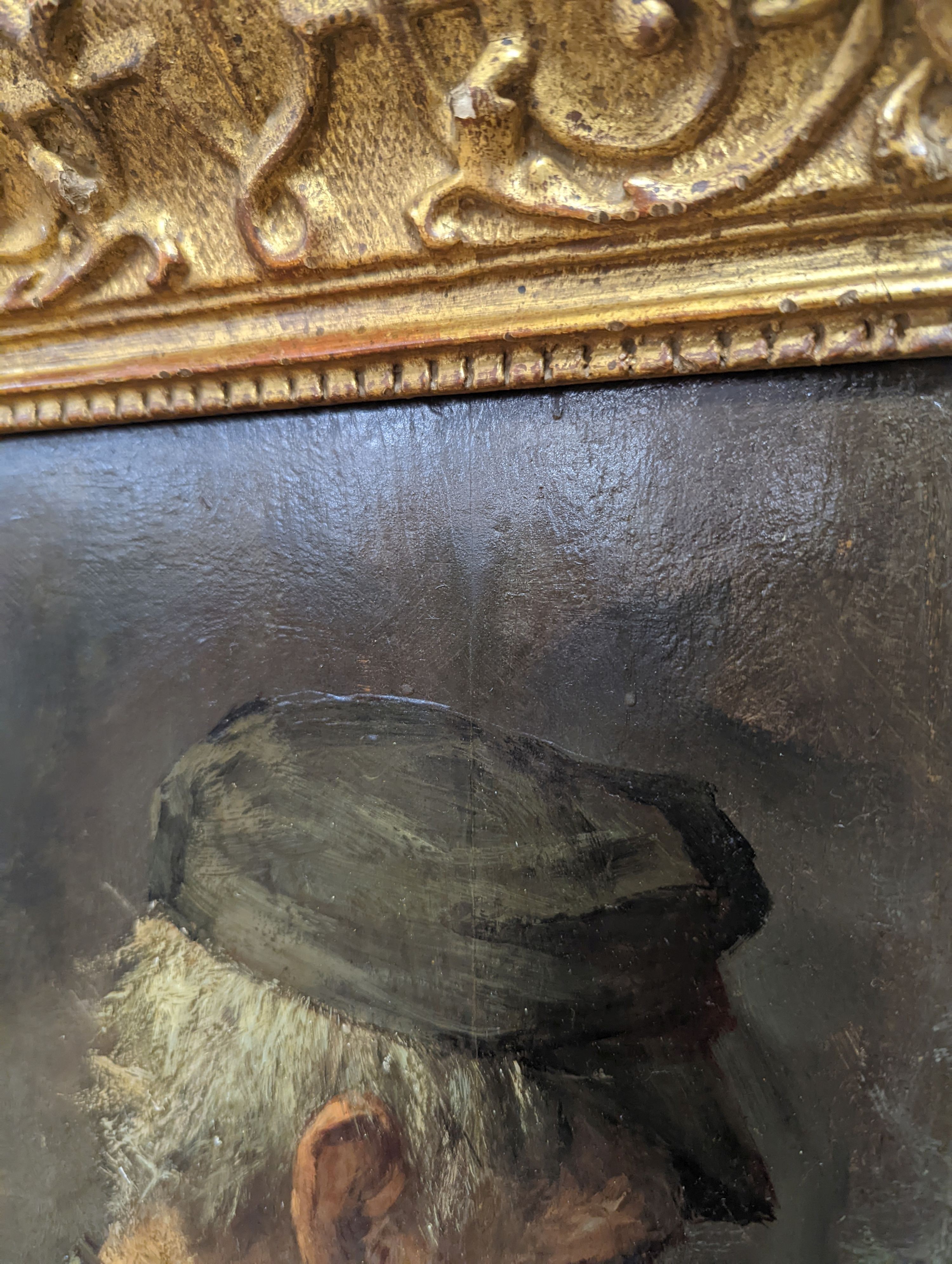 Joseph Israels (1824-1911), oil on wooden panel, Portrait of a pipe smoker, signed, 33 x 25cm